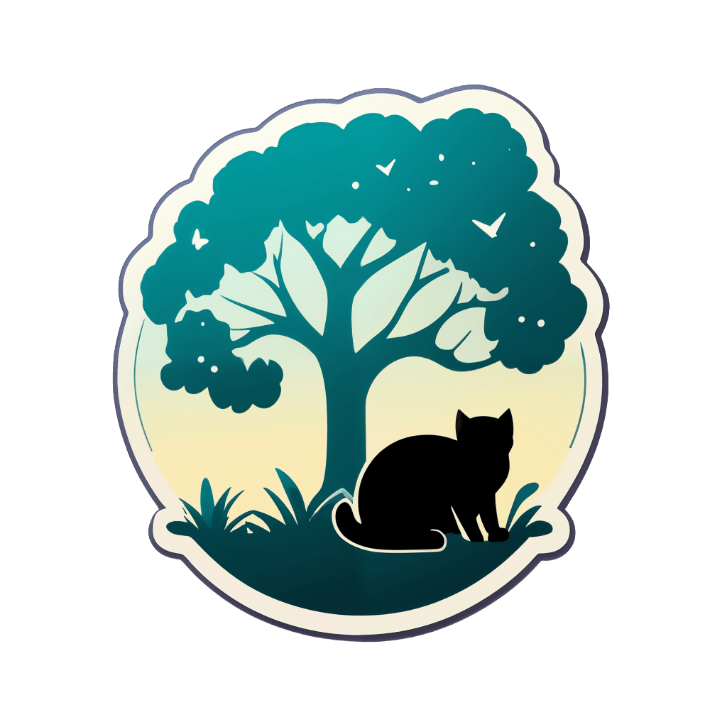 a cat,sleep,tree,